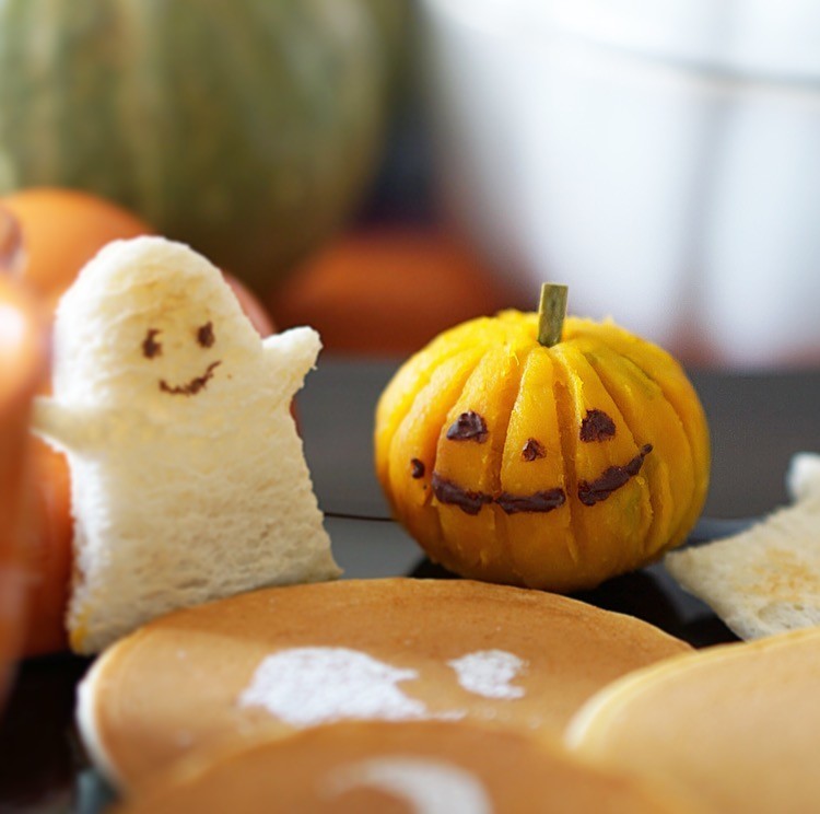 ハロウィン♪かぼちゃの茶巾の画像