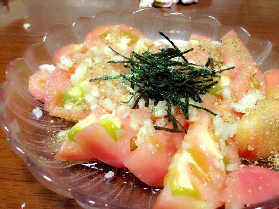 簡単！トマトと玉ねぎのさっぱり夏サラダ☆の画像