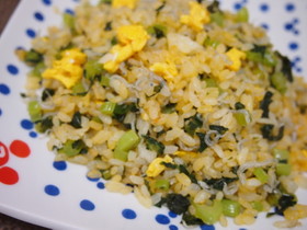 ☆じゃこと野沢菜の和風チャーハン☆