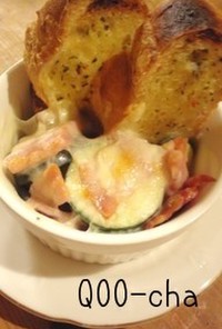 ガーリックバター&柚子コショーのトースト