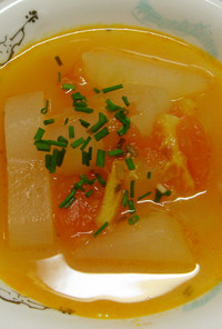 冬瓜とトマトの冷製スープ