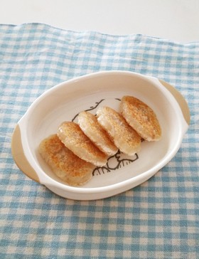 離乳食後期☆手づかみ◎れんこんツナバーグ