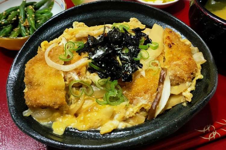 おいし ぃ かつ丼 カツ煮 レシピ 作り方 By Mielle クックパッド 簡単おいしいみんなのレシピが360万品