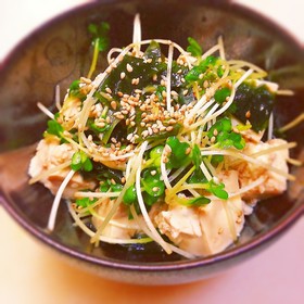 簡単☆豆腐ポン酢サラダ