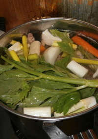 男料理の基本 豚骨スープ