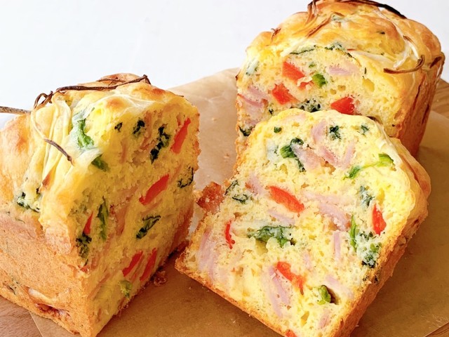 Hmでベーコンと玉ねぎの簡単ケークサレ レシピ 作り方 By Santababy クックパッド 簡単おいしいみんなのレシピが356万品