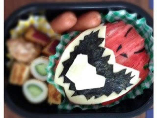 キャラ弁キョウリュウジャー レッド レシピ 作り方 By Kkkcy クックパッド
