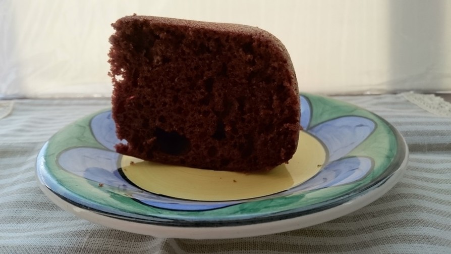 ノンバターHM炊飯器でラムチョコレートケーキの画像