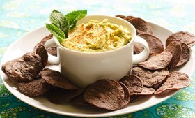 バジル風味のフムス