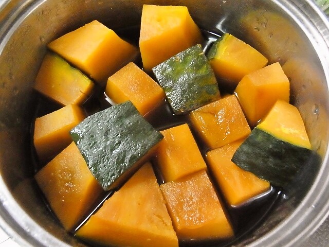 簡単、しっとり美味しい南瓜の煮物の画像