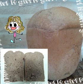 オリーブオイルで食パン(ココア)