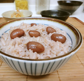 *金時豆のごはん(お赤飯)*