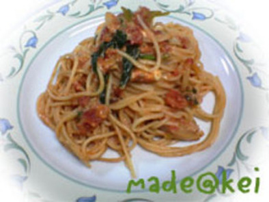 トマトツナスパゲティの写真