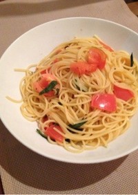 トマトと大葉のスパゲティ