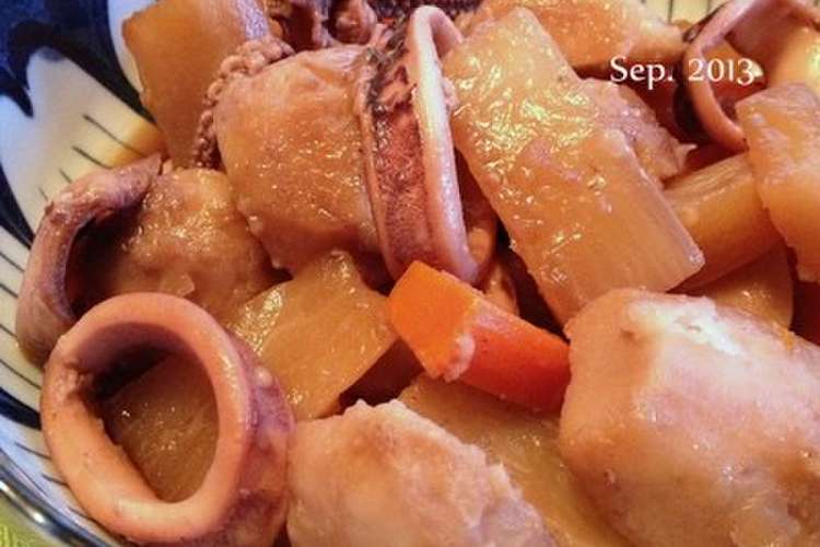 いかと根菜の煮物 レシピ 作り方 By Mr In Usa クックパッド 簡単おいしいみんなのレシピが350万品