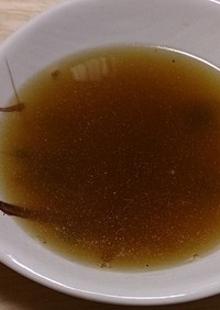 焼き肉のタレと番茶で絶品スープ