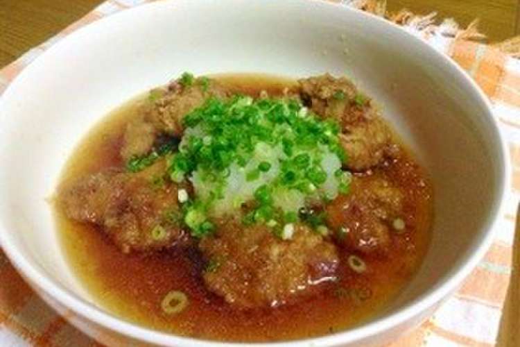 鯖の竜田揚げのみぞれ煮 レシピ 作り方 By エンジェル 05 クックパッド 簡単おいしいみんなのレシピが356万品