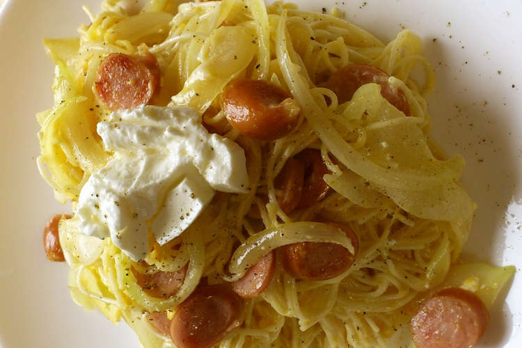 そうめんのカルボナーラ風 レシピ 作り方 By ププちゃんママ クックパッド 簡単おいしいみんなのレシピが365万品