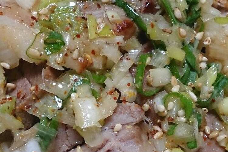 ねぎ塩チャーシュー丼 レシピ 作り方 By モーリー食堂 クックパッド 簡単おいしいみんなのレシピが360万品