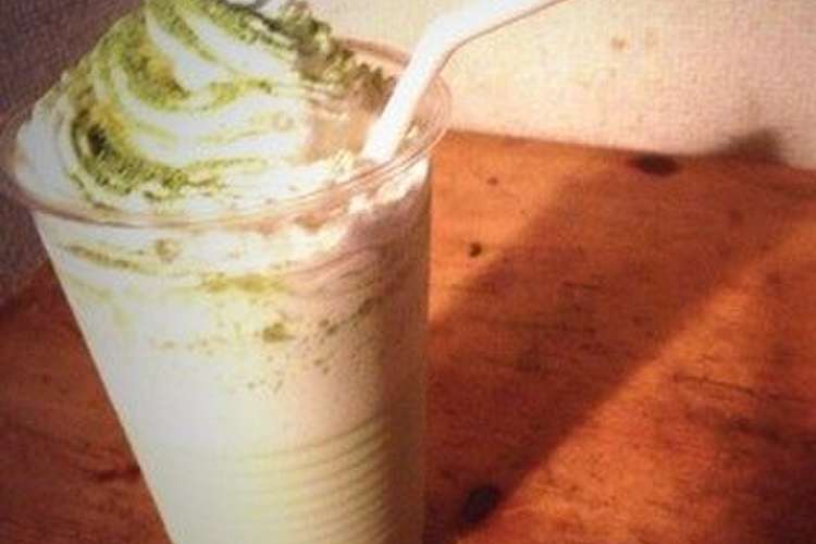 スタバ風 抹茶フラペチーノ レシピ 作り方 By ちょこちっぷぷ クックパッド 簡単おいしいみんなのレシピが357万品