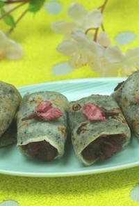 黒ごま桜餅