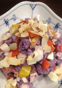 紫ジャガイモのデリ風☆ポテトサラダ