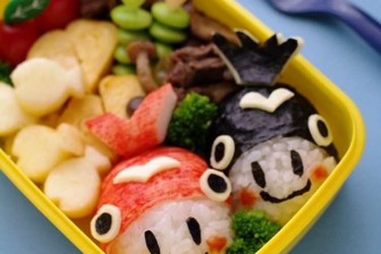 金魚の着ぐるみ弁当 立体キャラおにぎり レシピ 作り方 By めろんぱんママ クックパッド 簡単おいしいみんなのレシピが353万品