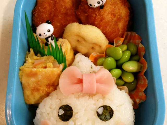 キャラ弁 女の子初心者 ほっぺちゃん弁当 レシピ 作り方 By