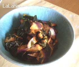 茄子・ワカメのコチュジャン和え