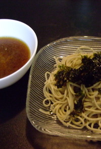 つけ蕎麦！チャーシュー作った後の出汁で☆