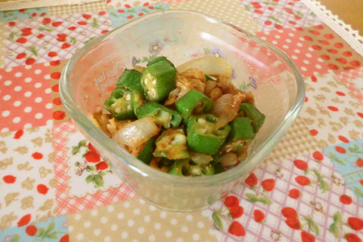 お弁当に一品 オクラと油揚げの味噌炒め レシピ 作り方 By Pakira555 クックパッド