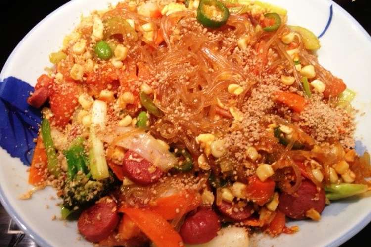 冷蔵庫整理 野菜たっぷり チャプチェ レシピ 作り方 By テキサスオヤジ クックパッド 簡単おいしいみんなのレシピが375万品