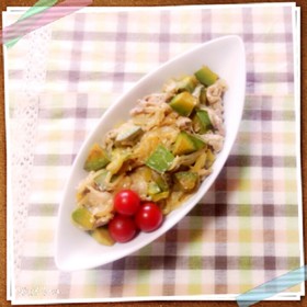 とろける♪アボカドと豚肉の和風マヨ炒め