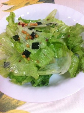 超簡単!レタスのお茶漬けサラダ