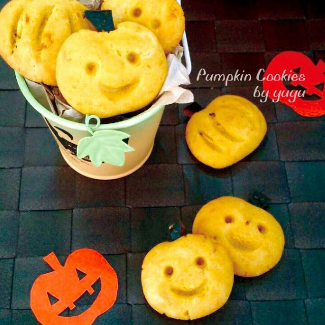 ハロウィンにも 簡単かぼちゃクッキー レシピ 作り方 By ゆぅゅぅ クックパッド 簡単おいしいみんなのレシピが363万品