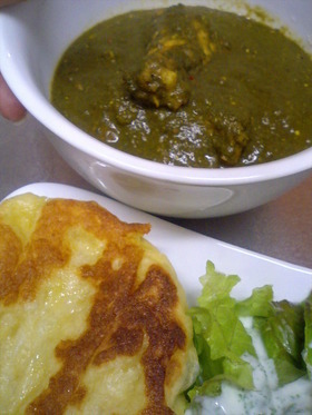 インドスパイスチキンとほうれん草のレシピ