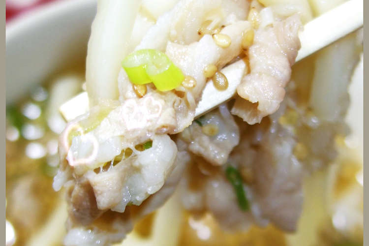男のロマンだ にんにくがっつり肉汁うどん レシピ 作り方 By しるびー１９７８ クックパッド 簡単おいしいみんなのレシピが352万品
