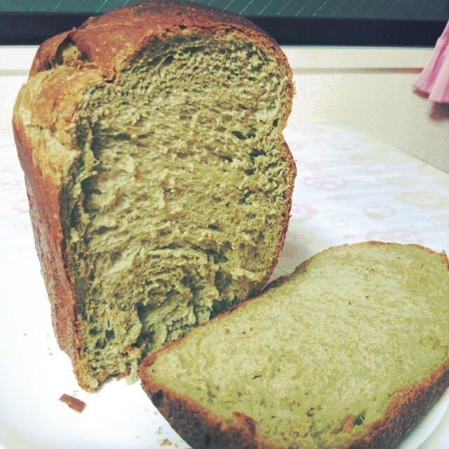 ＨＢ♡ハニー抹茶ミルク♡ふわふわ食パンの画像