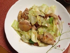 鶏肉の塩麹炒め