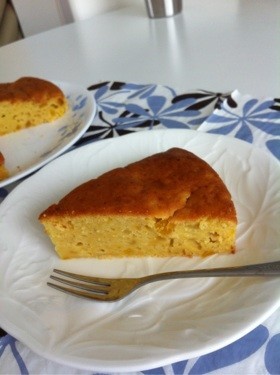 煮物リメイク☆かぼちゃのケーキ