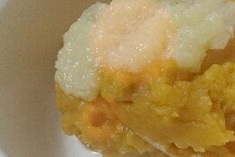 離乳食 中期 ｶﾎﾞﾁｬの桃ｿｰｽ レシピ 作り方 By Ibuzenmam クックパッド 簡単おいしいみんなのレシピが359万品