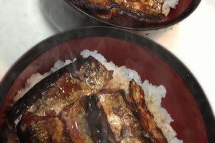 安い 美味い さんま蒲焼丼 レシピ 作り方 By 日本男子料理部まこぴ クックパッド