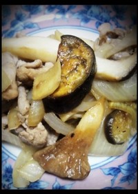 生姜焼き風豚肉と野菜炒め