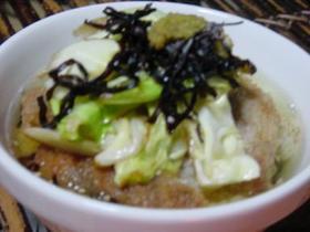 うちのとんかつ茶漬け