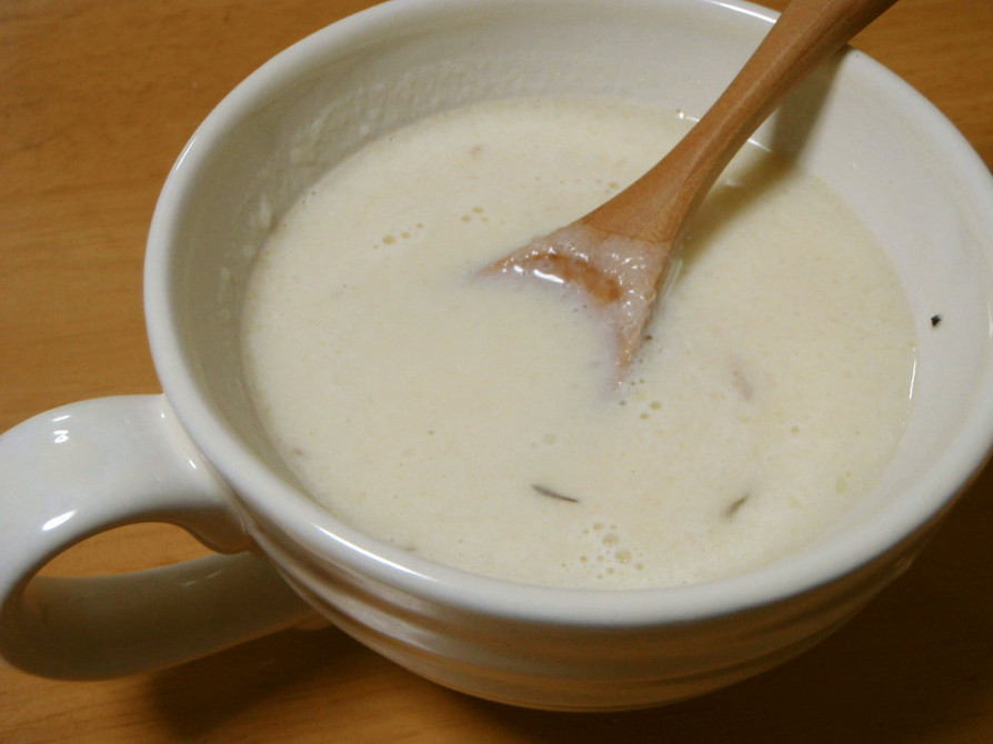 たまねぎ氷の豆乳スープの画像