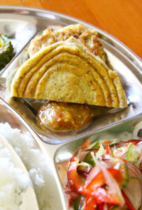 バラ＝豆のお焼き＝ネパール料理