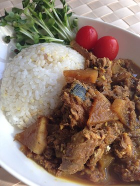 水煮鯖缶と大根のヘルシーカレー