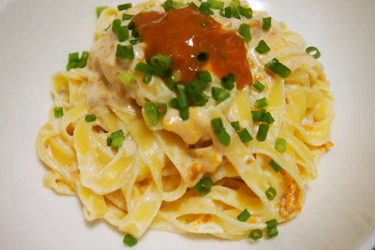 お家でイタリアン 粒うにのクリームパスタ レシピ 作り方 By まく まく まく クックパッド 簡単おいしいみんなのレシピが352万品