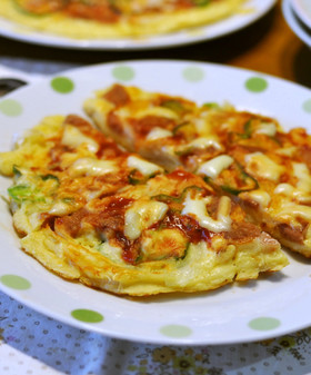 お好み焼きピザ