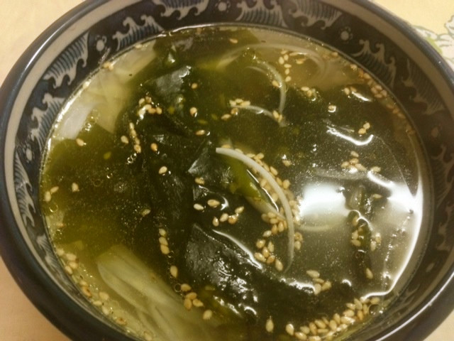 ワカメとツナの韓国風スープの画像